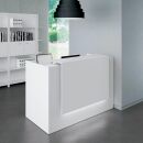 Quadrifoglio Empfangstheke gerade, weiß 166,0 x 88,0 x 113,0 cm