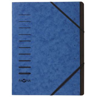 PAGNA Ordnungsmappe 7 Fächer blau, 1 St.