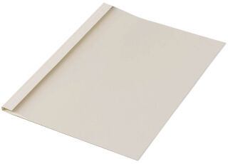 LMG Thermo-Bindemappen beige Leinenkarton für 5 - 15 Blatt, 50 St.