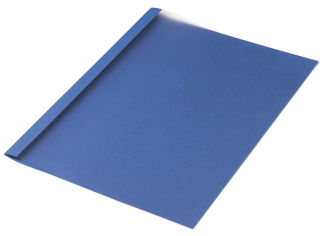 50 LMG Thermo-Bindemappen blau Leinenkarton für 5 - 15 Blatt