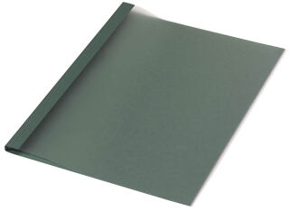 LMG Thermo-Bindemappen dunkelgrün Leinenkarton für 5 - 15 Blatt, 50 St.