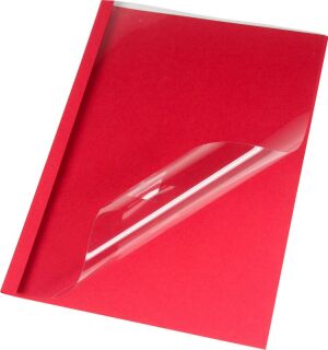 LMG Thermo-Bindemappen rot Lederkarton für 5 - 15 Blatt, 50 St.