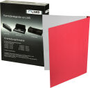LMG Thermo-Bindemappen rot Lederkarton für 5 - 15...