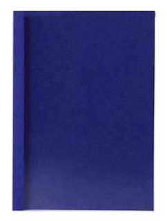 50 LMG Thermo-Bindemappen blau Lederkarton für 15 - 20 Blatt