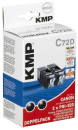 KMP C72D  schwarz Druckerpatronen kompatibel zu Canon 2x...