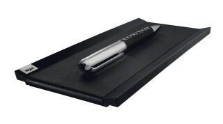 SIGEL Stiftablage cintano:S saphirschwarz Lederimitat 20,0 x 10,0 x 1,0 cm