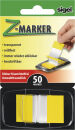 SIGEL Z-Marker Haftmarker gelb 50 Streifen