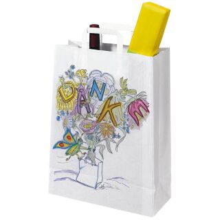 VP Papier-Tragetaschen Topcraft weiß 32,0 x 42,0 cm, 250 St.