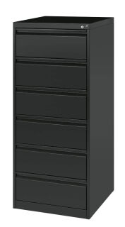 CP Acurado Karteischrank schwarzgrau 6 Schubladen 55,3 x 59,0 x 135,7 cm, 1 St.