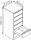 CP Acurado Karteischrank schwarzgrau 6 Schubladen 55,3 x 59,0 x 135,7 cm, 1 St.