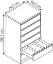 CP Acurado Karteischrank verkehrsweiß 6 Schubladen 78,7 x 59,0 x 135,7 cm, 1 St.