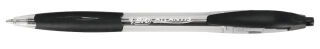 BIC Kugelschreiber ATLANTIS Classic schwarz/transparent, Schreibfarbe: schwarz, 1 St.