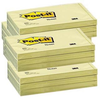Post-it® Haftnotizen 655-CY gelb, 12 Blöcke