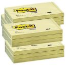 Post-it® Haftnotizen 655-CY gelb, 12 Blöcke