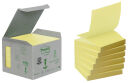 Post-it® Recycling Z-Notes Haftnotizen R3301B gelb, 6...