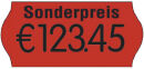 PrinterLabels AS Preisetiketten leuchtrot permanent 26,0...