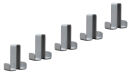 Kerkmann Garderobenhaken mit 5x 2 Haken silber, 5 St.