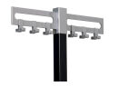 Kerkmann Garderobenhaken mit 5x 2 Haken silber, 5 St.