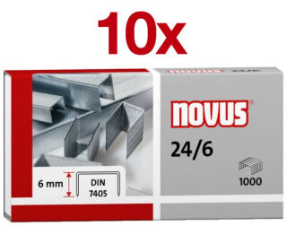 novus Heftklammern SUPER 24/6, 10.000 St.