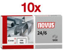 novus Heftklammern SUPER 24/6, 10.000 St.