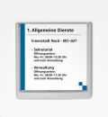 DURABLE Türschild CLICK SIGN Kunststoff weiß...