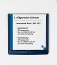 DURABLE Türschild CLICK SIGN Kunststoff blau 14,9 x...