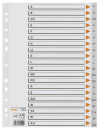 bene Ordnerregister DIN A4 Vollformat A-Z grau 21-teilig,...