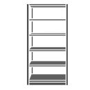SCHULTE Schwerlastregal 36007-S schwarz 100,0 x 30,0 x...