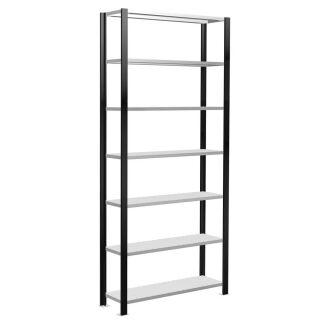 SCHULTE Schwerlastregal 36013-S schwarz 100,0 x 30,0 x 230,0 cm