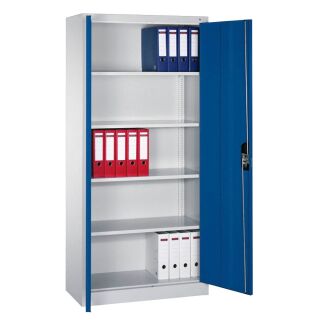 CP Stahlschrank C 2000 Acurado 9260-000 S11311 lichtgrau, enzianblau 4 Fachböden 93,0 x 40,0 x 195,0 cm, aufgebaut, 1 St.