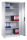 CP Stahlschrank C 2000 Acurado 9280-000 S10766 lichtgrau, weißaluminium 4 Fachböden 93,0 x 50,0 x 195,0 cm, aufgebaut, 1 St.