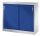 CP Schiebetürenschrank C 2000 Acurado, 2046-00 S10100 lichtgrau, enzianblau 2 Fachböden 120,0 x 40,0 x 97,5 cm