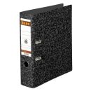 bene Hartpappe Ordner schwarz marmoriert Karton 8,0 cm...