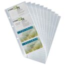 DURABLE Visitenkartenhüllen transparent, für bis zu 8 Visitenkarten, 10 St.