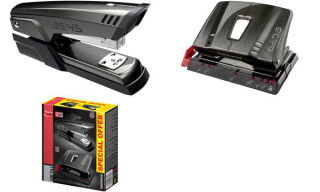 maped Locher und Heftgeräte Set Advanced Metal schwarz