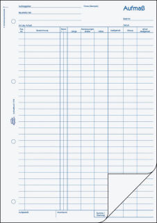 AVERY Zweckform Aufmaßbuch Formularbuch 1778, 1 St.