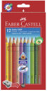 FABER-CASTELL Jumbo GRIP Buntstifte farbsortiert, 12 St.
