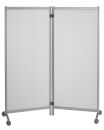 PAPERFLOW Trennwand, transparent 76,0 x 160,0 cm mit...