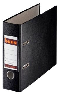 bene A5 Ordner schwarz Kunststoff 7,5 cm DIN A5 quer, 1 St.