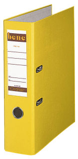 bene Doppelordner gelb Karton 7,5 cm