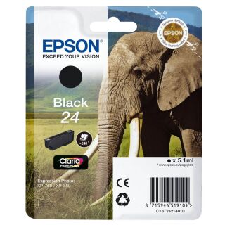 EPSON 24 / T2421 (Elefant) Foto schwarz Druckerpatrone