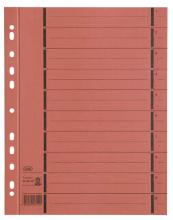 OXFORD Trennblätter DIN A4 1-10 orange, 250 g/qm, 100 St.