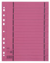 OXFORD Trennblätter DIN A4 1-10 rot, 250 g/qm, 100 St.
