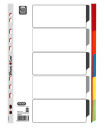 OXFORD Ordnerregister DIN A4 Vollformat blanko rot,...