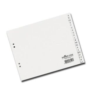 DURABLE Ordnerregister DIN A4 Halbformat A-Z weiß 20-teilig, 1 Satz