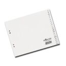 DURABLE Ordnerregister DIN A4 Halbformat A-Z weiß...