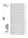 DURABLE Ordnerregister DIN A4 Vollformat A-Z weiß...