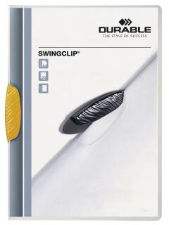 DURABLE Klemmhefter SWINGCLIP gelb, 25 St.