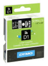 DYMO Schriftband D1 S0720610, 12 mm, weiß auf schwarz, 1 St.