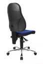 Topstar Bürostuhl Point 60, 8169G26 Stoff blau, Gestell chrom